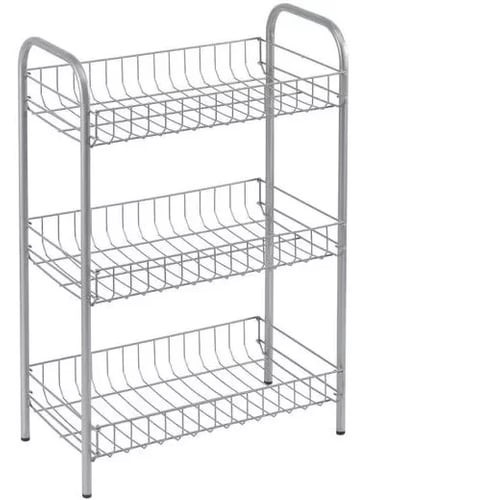 Етажерка прямокутна метал 3 яруса 56см хромований
