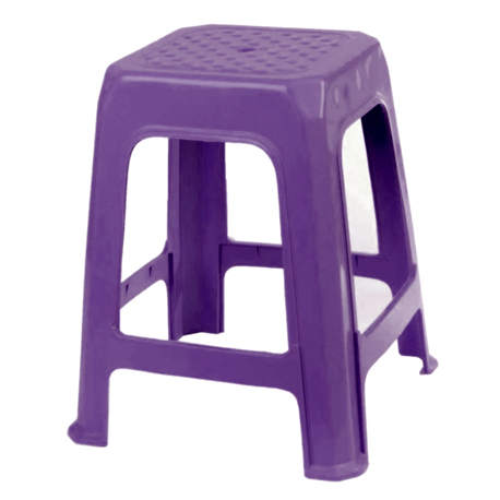 Табурет R plastic квадратный баклажан