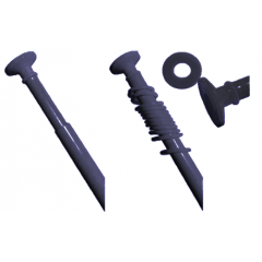 Карниз 2,2м R чорний