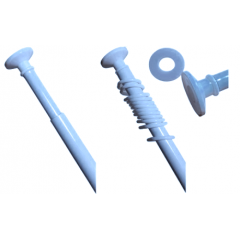 Карниз 2,2м R голубой