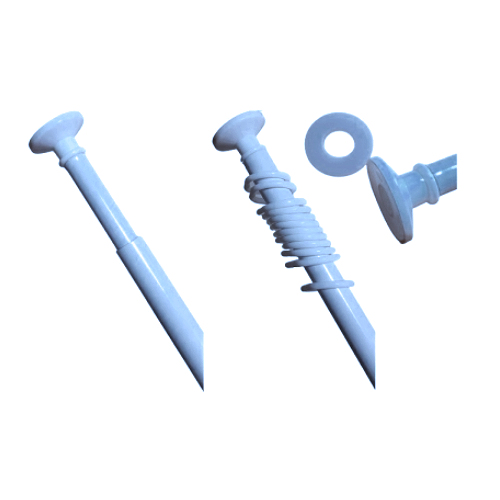 Карниз 2,2м R голубой