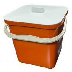 Ведро 12л квадратное с крышкой Е 2 сорт