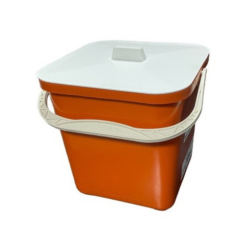 Ведро 12л квадратное с крышкой Е 2 сорт