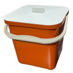 Відро 12л квадратне з кришкою Е 2 сорт