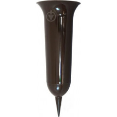 Вазон Флакон конус золото