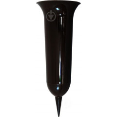 Вазон Флакон конус черный