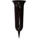 Вазон Флакон конус чорний
