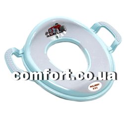 Накладка дитяча пластик+силікон з ручками CM-260 м'ятний