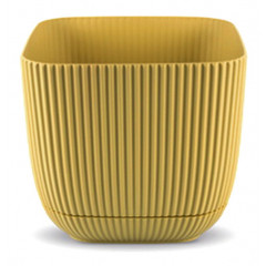 Вазон KRS-383 Mercan 1,80л квадратний жовтий