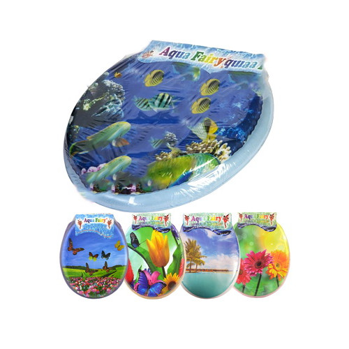 Сидіння для унітазу М'яке з малюнком Aqua Fairy