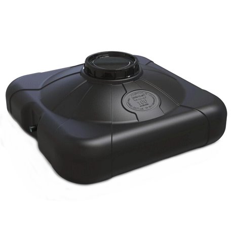 Емкость для душа Litolan 200л черный 970х970х440