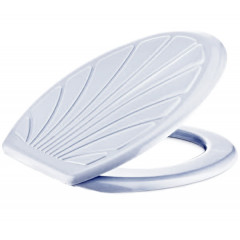 Сидіння для унітазу Перлина білий мармур
