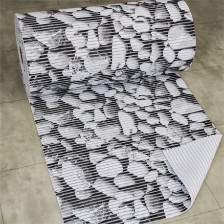 Аквамат 0,65м рулон 15м Aqua Flex 6351 черный камни