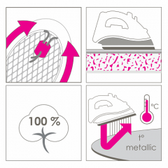 Чехол на гладильную доску 114х34см Premium DC34F3 2