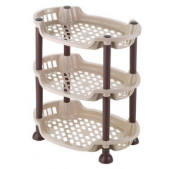 Етажерка на стіл 3-яр 5159 04 овал 29,5х21х44см бежевий