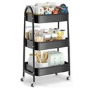 Етажерка R93509-BL чорна 3-яр
