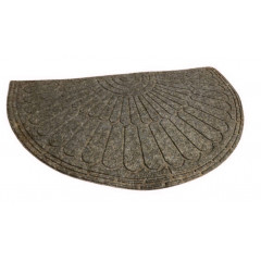 Килимок гума напівкруглий КR-502  75х40х0,5 ворс коричневий