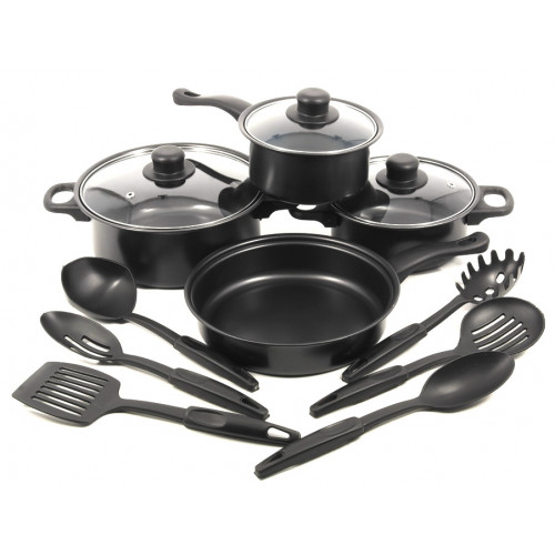 Кастрюли 61001 набор 4шт мрамор+кухонный набор