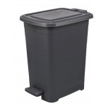 Ведро с педалью SLIM с внутренним ведром  8л I344 антрацит