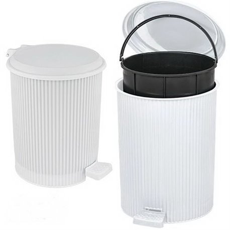 Відро з педаллю N326 NOSTALGIA 11л білий