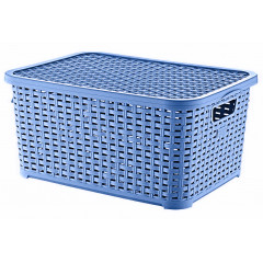Кошик Basket  7л з кришкою Rotang блакитний