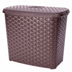 Корзина с крышкой 6,0л коричневый