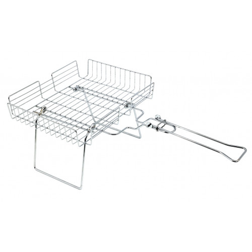 Решетка для барбекю 1848K с бортиком 30х25х19 на ножках 