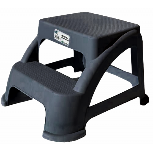 Табурет-лесенка AK-642 2 ступеньки черный