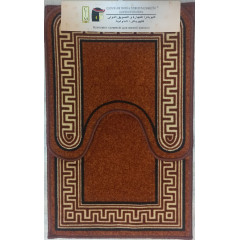 Коврик 2-й набор Клеопатра с рисунком 57х90 Таба коричневый кант