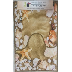 Коврик 2-й набор Клеопатра с рисунком 57х90 Таба песок