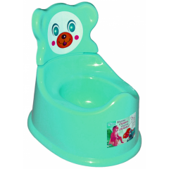 Горщик дитячий зі спинкою вушка бірюза