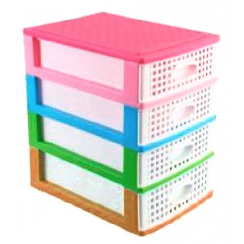 Комодик міні плетінка 4-яр різнокольоровий