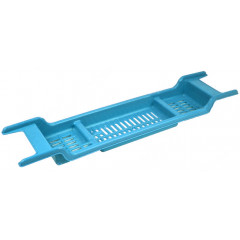 Мыльница поперечная на ванную голубой