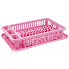 Сушарка для посуду 1-яр Ефе рожевий