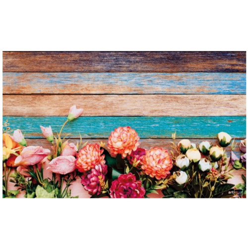 Килимок гума K-603-103 принт 90х60х0,12 Квіти