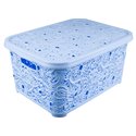 Кошик Ажур Эфе 5,0л №1 з кришкою блакитний