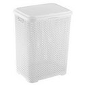 Корзина для белья 2131 01 Pearl 55л белый 415x350x550
