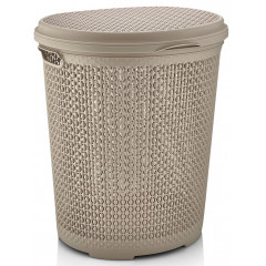 Корзина для белья 2131 02 Pearl 45л бежевый 435х340х490
