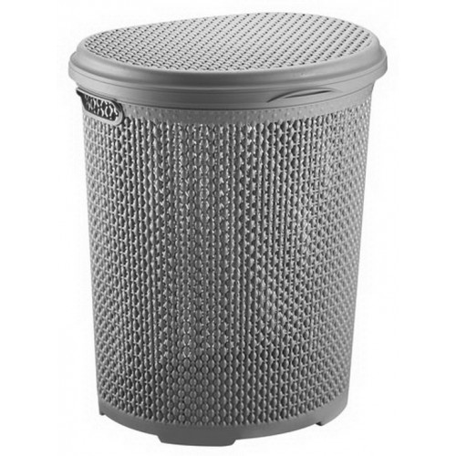 Корзина для білизни 2131 02 Pearl 45л антрацит 435х340х490