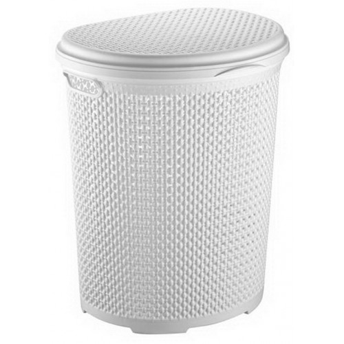 Корзина для белья 2131 02 Pearl 45л белый 435х340х490