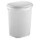 Корзина для белья 2131 02 Pearl 45л белый 435х340х490