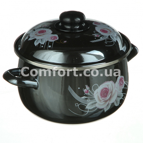 Каструля 1346 емаль 3,5л 20см Уцінка дефект емалі