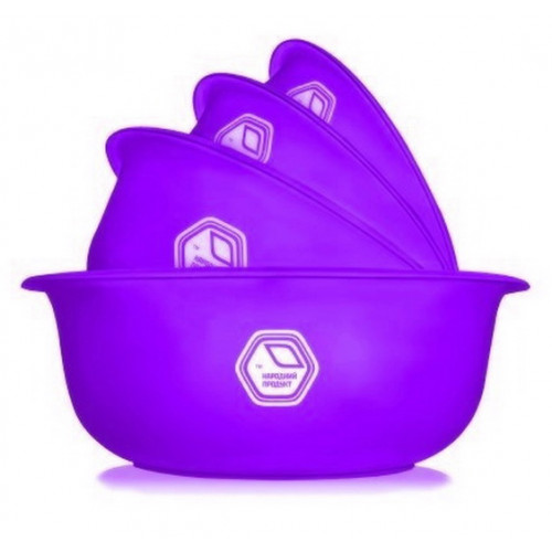 Миска салатник НП 5л цветная фиолетовый