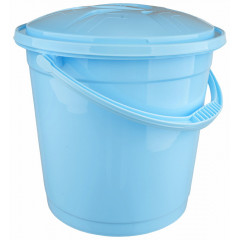 Відро 10л R кольорове з кришкою блакитний