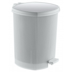 Відро з педаллю OZER-CZ-002-8214 LINE 6,0л білий