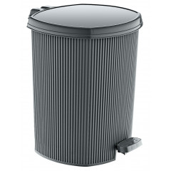 Відро з педаллю OZER-CZ-002-8214 LINE 6,0л сірий