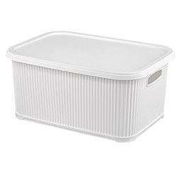 Кошик Nostalgia 10л з кришкою N377 білий