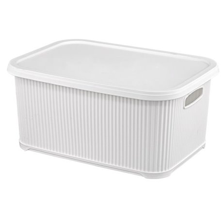 Кошик Nostalgia 10л з кришкою N377 білий