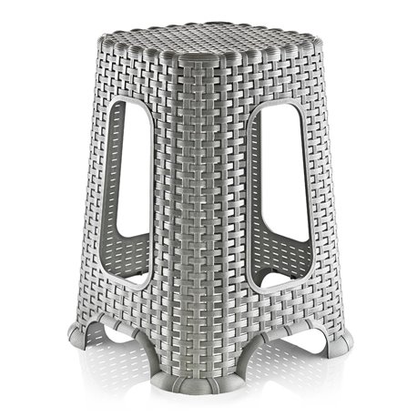Табурет OZER-T-001-1734 ротанг сірий