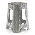 Табурет OZER-T-001-1734 ротанг серый
